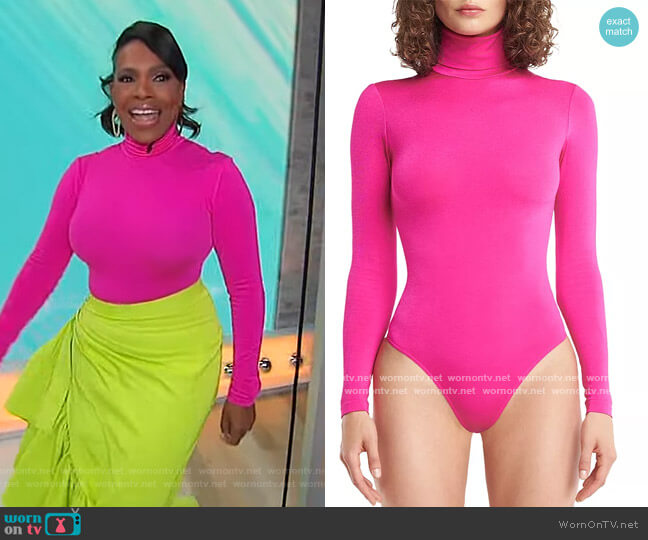 Wolford Limited Edition Pink Ribbon Colorado Bodysuit worn by Sheryl Lee Ralph on Sherri