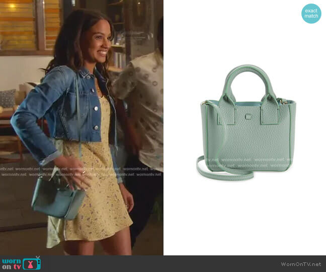 Yvonne Kone Mini Filippo Leather Tote worn by May Grant (Corinne Massiah) on 9-1-1