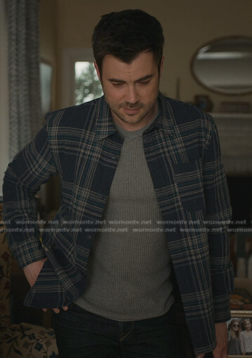 Zeke’s blue plaid shirt on Manifest