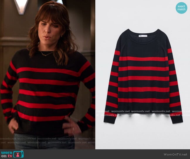 Zara Basic Knit Sweater worn by Marina (Karla Souza) on Home Economics