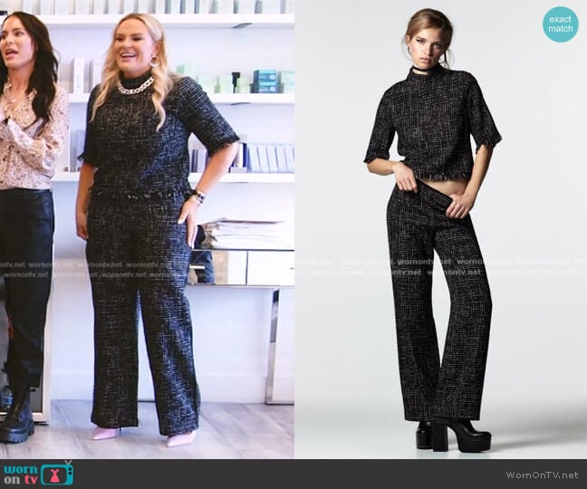 Zara Textured Top worn by Heather Gay on The Real Housewives of Salt Lake City