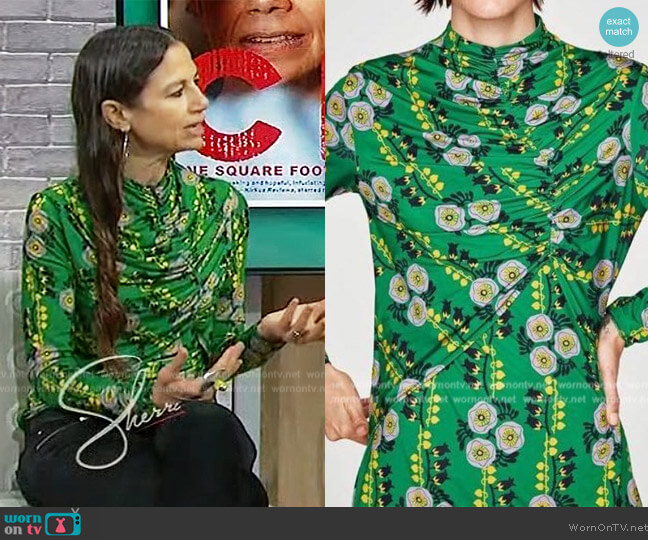 Zara Floral Dress worn by Justine Bateman on Sherri