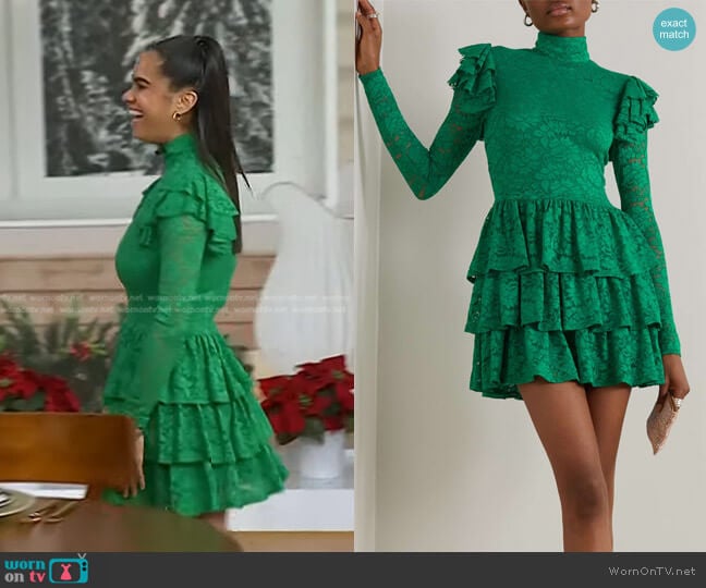 Emerald by Caroline Constas Emily Dress worn by Misty Copeland on Today