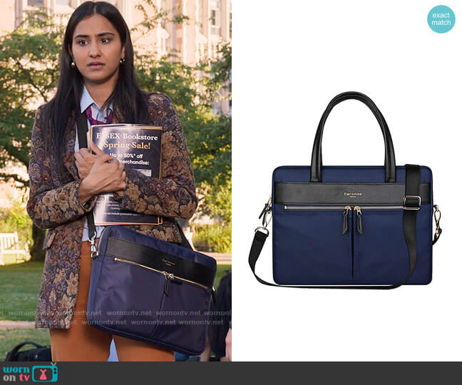 Cartinoe Laptop Bag worn by Bela Malhotra (Amrit Kaur) on The Sex Lives of College Girls