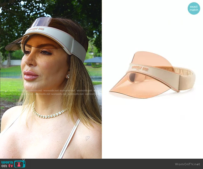 Dior Club Transparent Visor worn by Larsa Pippen (Larsa Pippen) on The Real Housewives of Miami