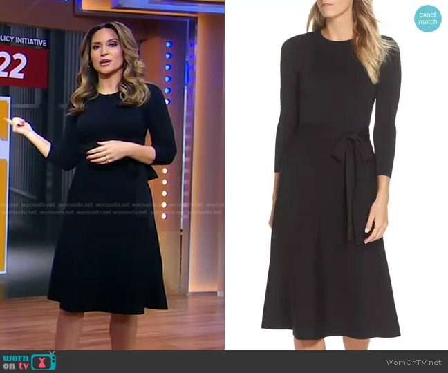 Eliza J Fit & Flare Sweater Dress worn by Rhiannon Ally on Good Morning America