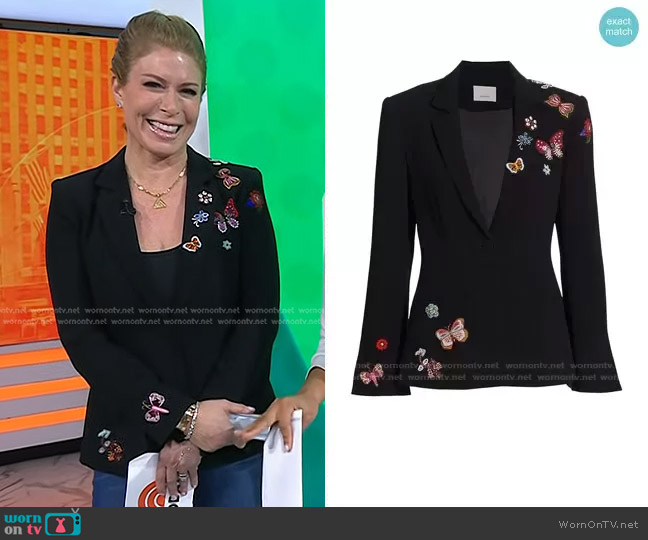 Cinq a Sept Embellished Meadow Blazer worn by Jill Martin on Today