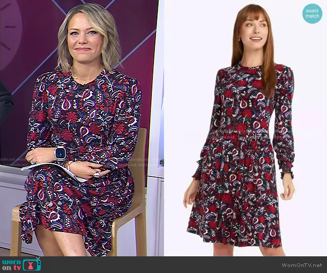 Draper James Kitty Dress worn by Dylan Dreyer on Today