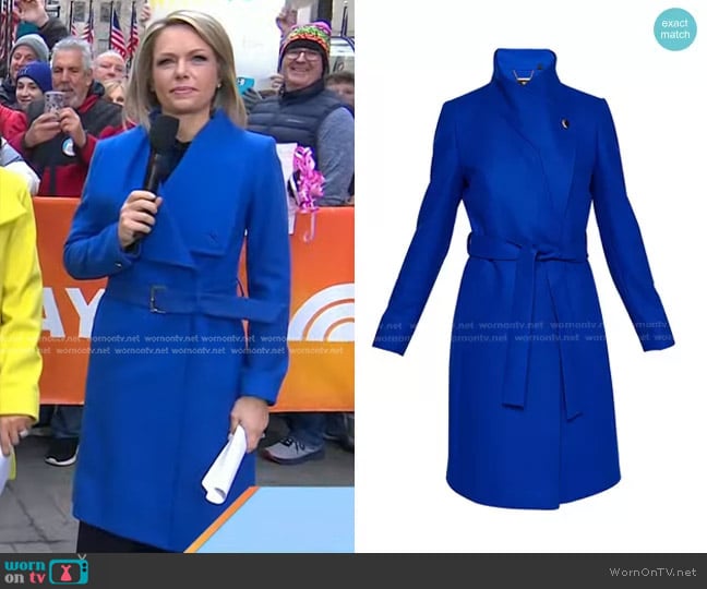 Ted Baker Lorili Coat worn by Dylan Dreyer on Today