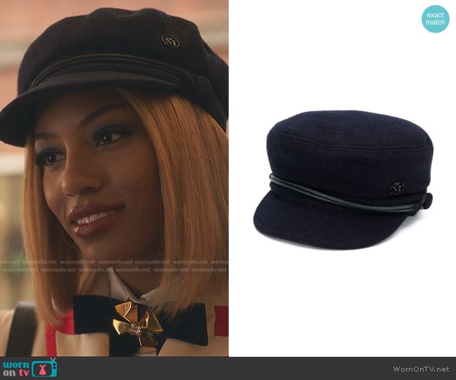 Maison Michel Abby Wool-Felt Cap worn by Monet de Haan (Savannah Lee Smith) on Gossip Girl