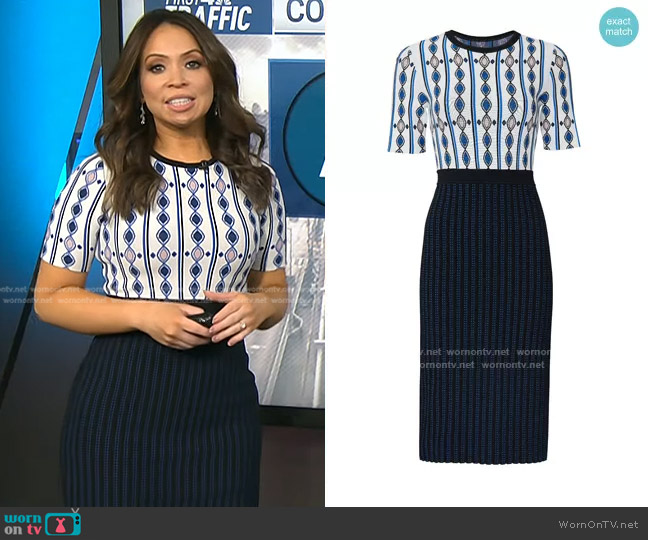Shoshanna Melilla Dress worn by Adelle Caballero on Today