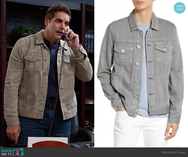 Paige Scout Denim Jacket worn by Rafe Hernandez (Galen Gering) on Days of our Lives