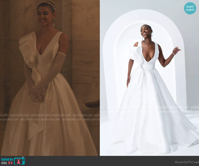 Pantora Bridal Angelita Dress worn by Julien Calloway (Jordan Alexander) on Gossip Girl