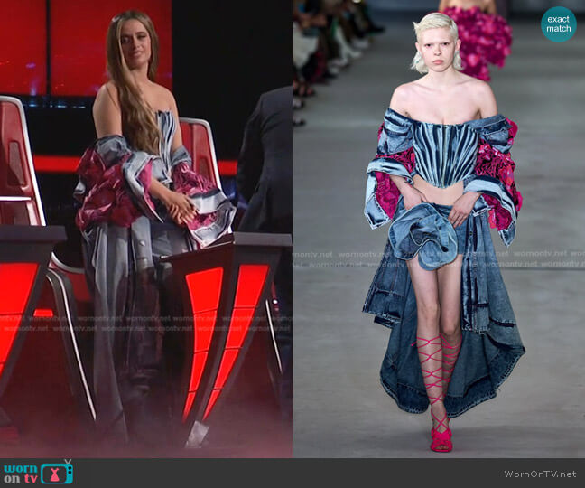 Prabal Gurung Spring 2023 collection worn by Camila Cabello on The Voice