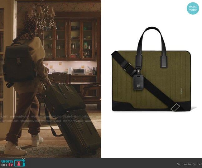 Rimowa x Chaos Never Still Flap Backpack Large in Cactus worn by Julien Calloway (Jordan Alexander) on Gossip Girl
