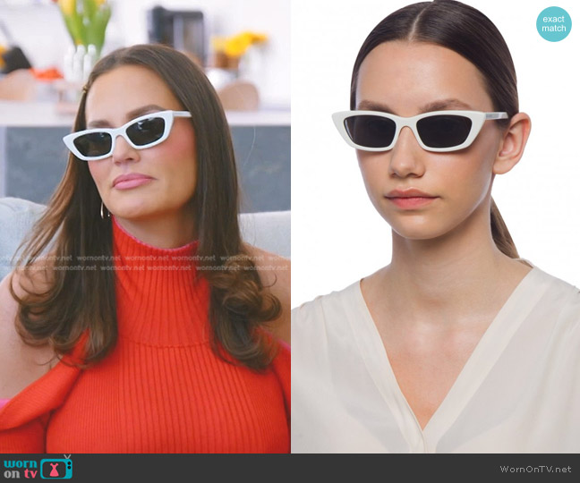 Saint Laurent New Wave 277 Sunglasses worn by Meredith Marks on The Real Housewives of Salt Lake City
