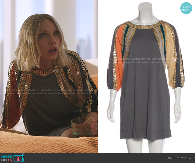 See by Chloe Sequin Embellished Mini Dress worn by Kate Keller (Tavi Gevinson) on Gossip Girl