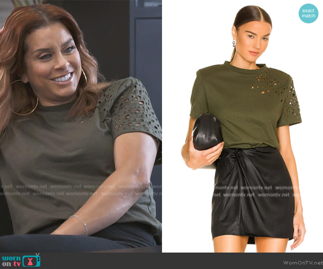 Ser.o.ya Caroline Tee worn by Robyn Dixon on The Real Housewives of Potomac
