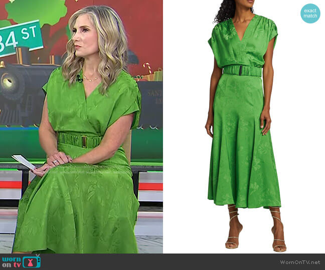 Silvia Tcherassi Sottomarina Jacquard Dress worn by Misty Belles on Today