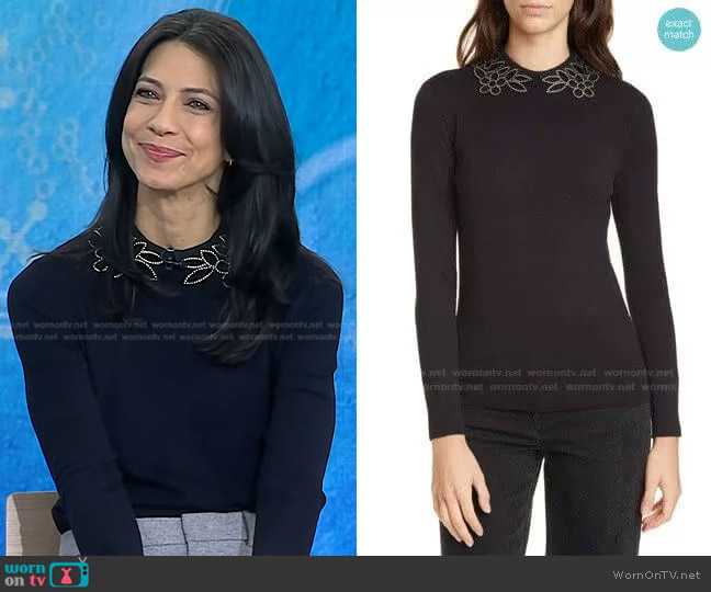 Ted Baker Azaleo Sweater worn by Dr. Natalie Azar on Today