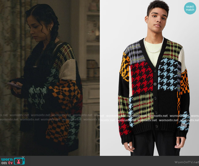 The Ragged Priest Eclectic patchwork cardigan worn by Yolanda Montez (Yvette Monreal) on Stargirl