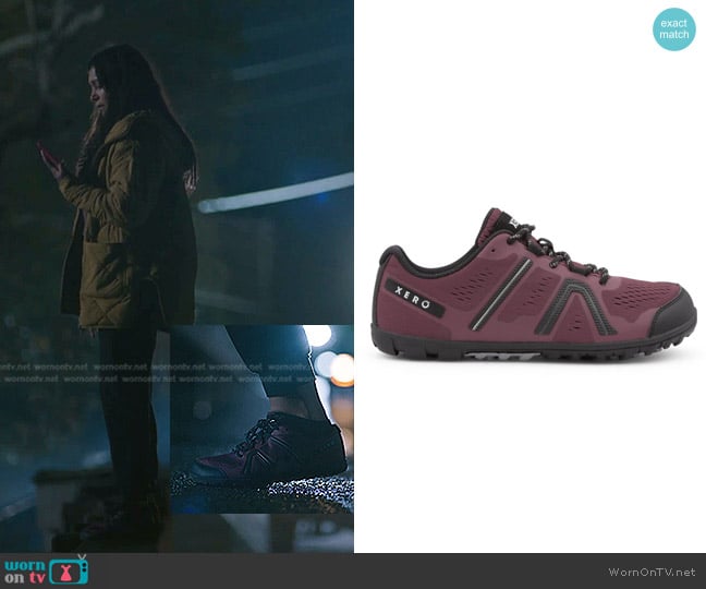 Xero Shoes Mesa Trail Shoes worn by Padma (Aneesha Joshi) on The Resident