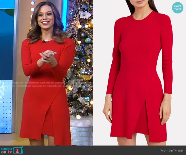 A.L.C. Hadley Knit Dress worn by Cheryl Scott on Good Morning America