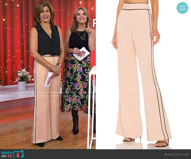 Alice + Olivia Dylan Wide Leg Pant worn by Hoda Kotb on Today