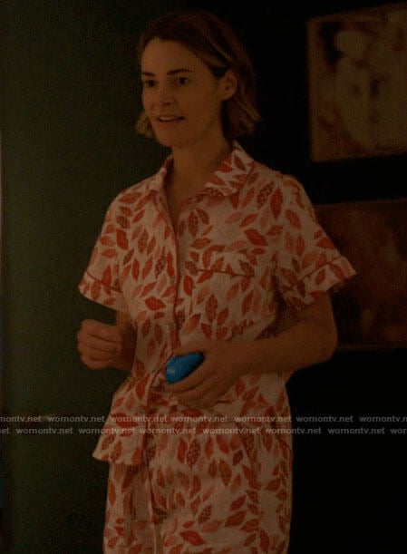 Alice’s lips print pajamas on The L Word Generation Q