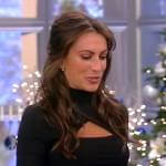 Alyssa’s black cutout top on The View
