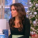 Alyssa’s two-tone balloon mini dress on The View