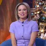 Amy’s lavender textured button down dress on Good Morning America