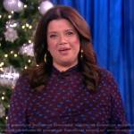 Ana’a maroon floral print dress on The View
