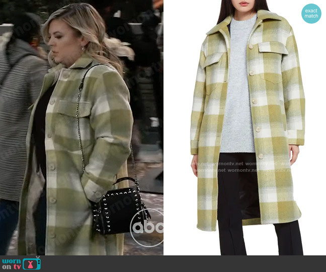 Apparis Graham Coat worn by Maxie Jones (Kirsten Storms) on General Hospital
