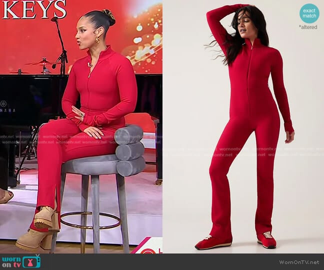 Athleta Keys Goddess Bodysuit worn by Alicia Keys on Today