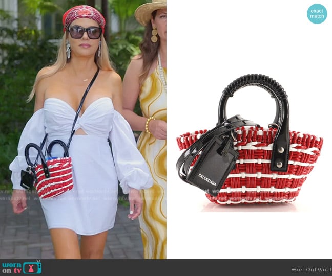 Balenciaga Bistro Panier Bag worn by Adriana de Moura (Adriana de Moura) on The Real Housewives of Miami