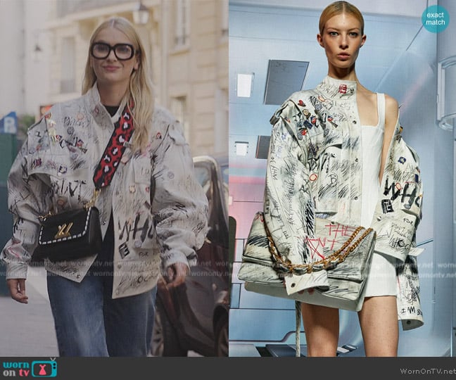 Balmain 2022 Fall Collection worn by Camille (Camille Razat) on Emily in Paris