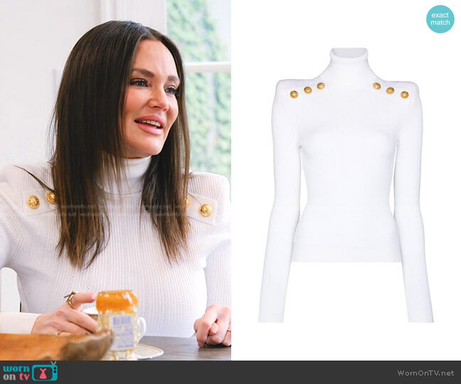 Balmain Ribbed Turtleneck Jumper worn by Meredith Marks on The Real Housewives of Salt Lake City
