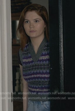Becky’s fairisle knit vest on Stargirl
