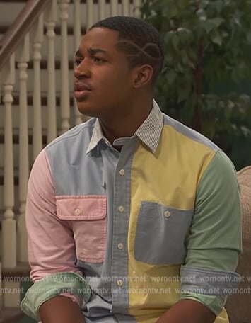 Booker’s colorblock shirt on Ravens Home
