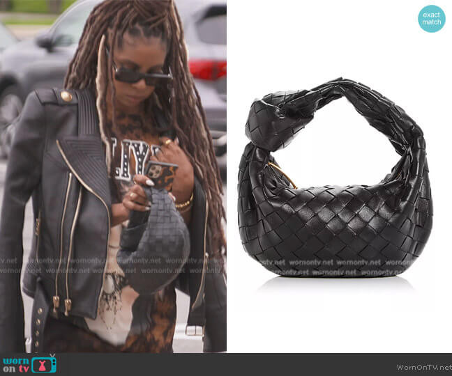 Bottega Veneta Mini Jodie Bag worn by Candiace Dillard Bassett on The Real Housewives of Potomac