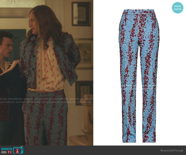 Bottega Veneta Boucle Pants worn by Gideon (Todd Almond) on Gossip Girl