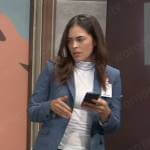 Britt’s blue blazer on General Hospital