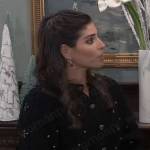Brook Lynn’s black embellished sweater on General Hospital