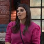 Brook Lynn’s hot pink knit top on General Hospital