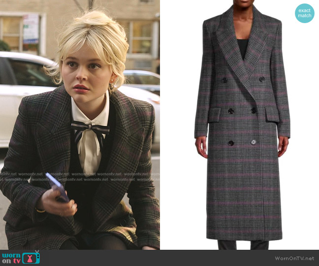 Burberry Theydon Wool Coat worn by Audrey Hope (Emily Alyn Lind) on Gossip Girl