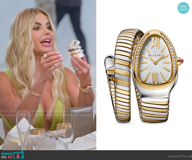 Bvlgari Serpenti Tubogas Stainless Steel worn by Alexia Echevarria (Alexia Echevarria) on The Real Housewives of Miami