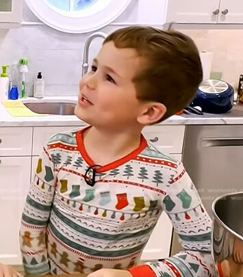 Cal’s fair isle pajamas on Today