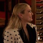 Camille’s white studded jacket on Emily in Paris