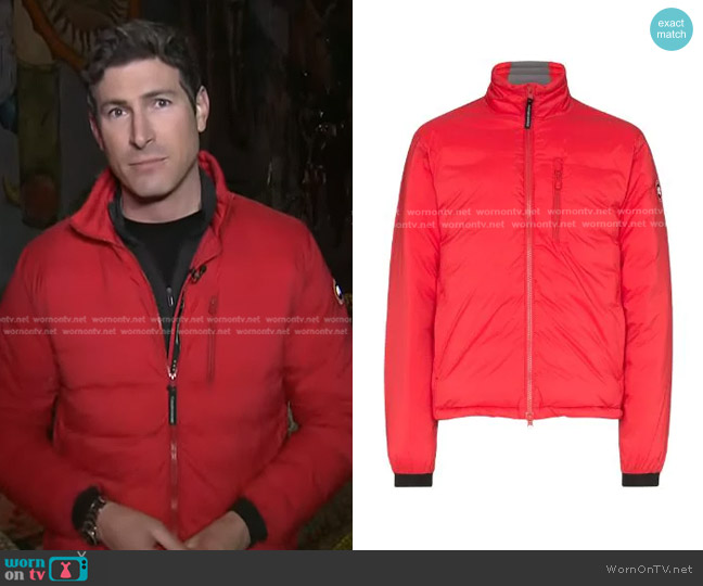 Lodge Padded Jacket Canada Goose worn by Sam Brock on Today